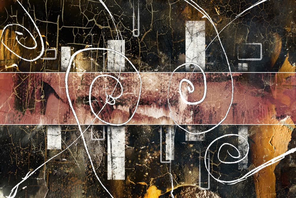 Dynamic Abstract Swirls by Rafal Kulik — canvas wall art