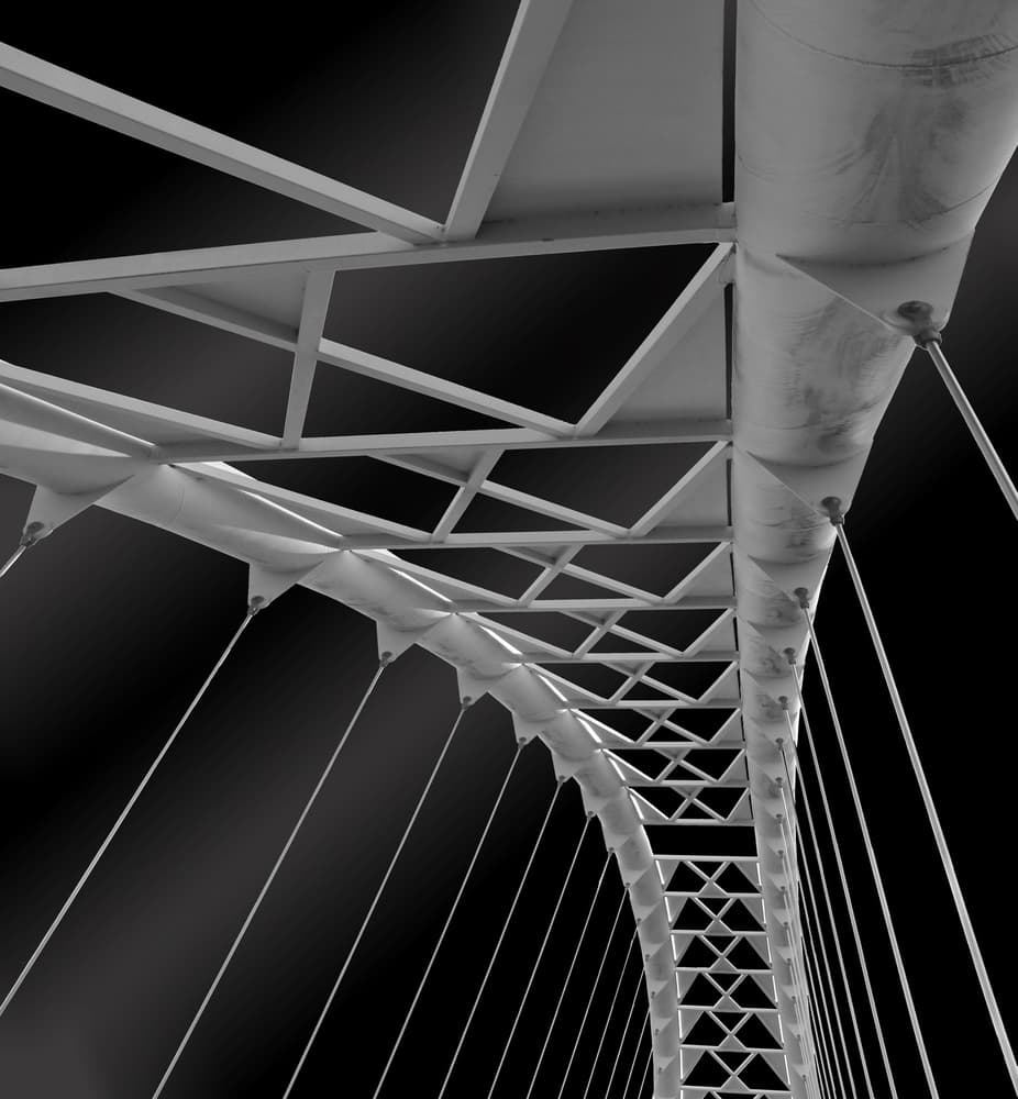 Modern Bridge Architecture by Ivan Huang — canvas wall art