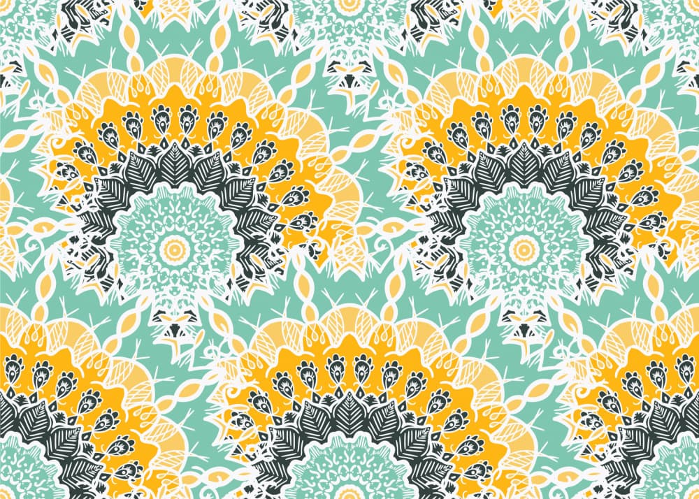 Vibrant Bohemian Mandalas by Marika Barsrsind — canvas wall art