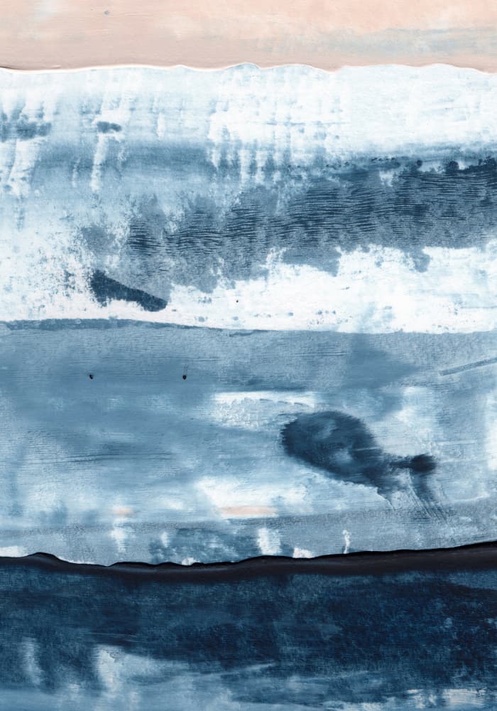 Serene Blue Abstract by uplusmestudio — canvas wall art