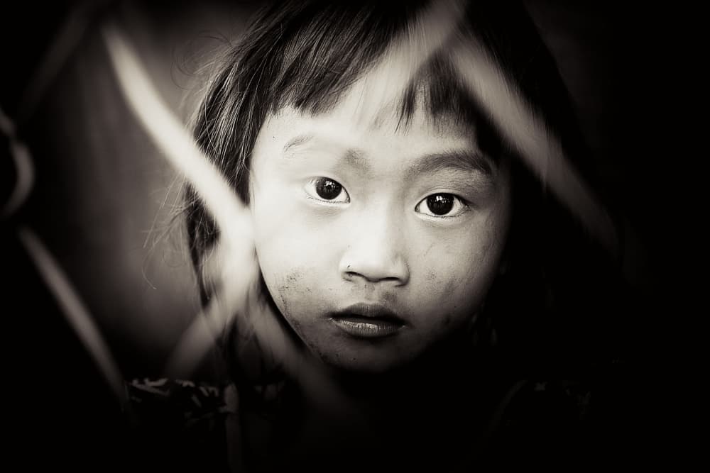 Young Girl's Deep Gaze by Gloria Staffa — canvas wall art