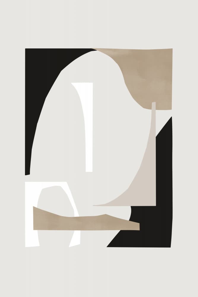 Abstract Shapes 3 by Mareike Böhmer — canvas wall art