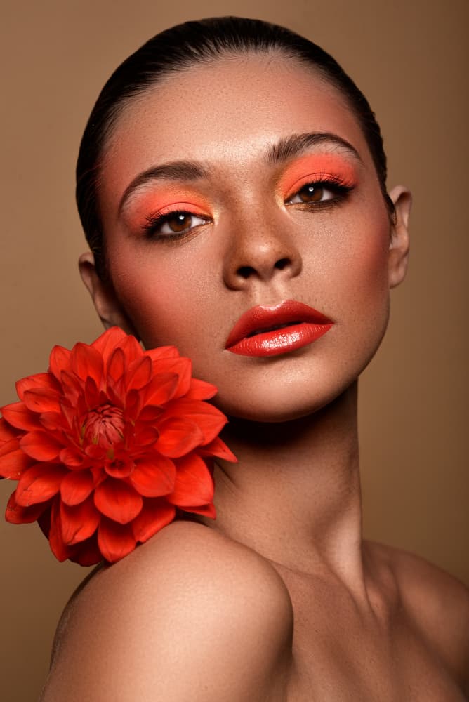 Vibrant Orange Beauty by Yoni Amar — canvas wall art