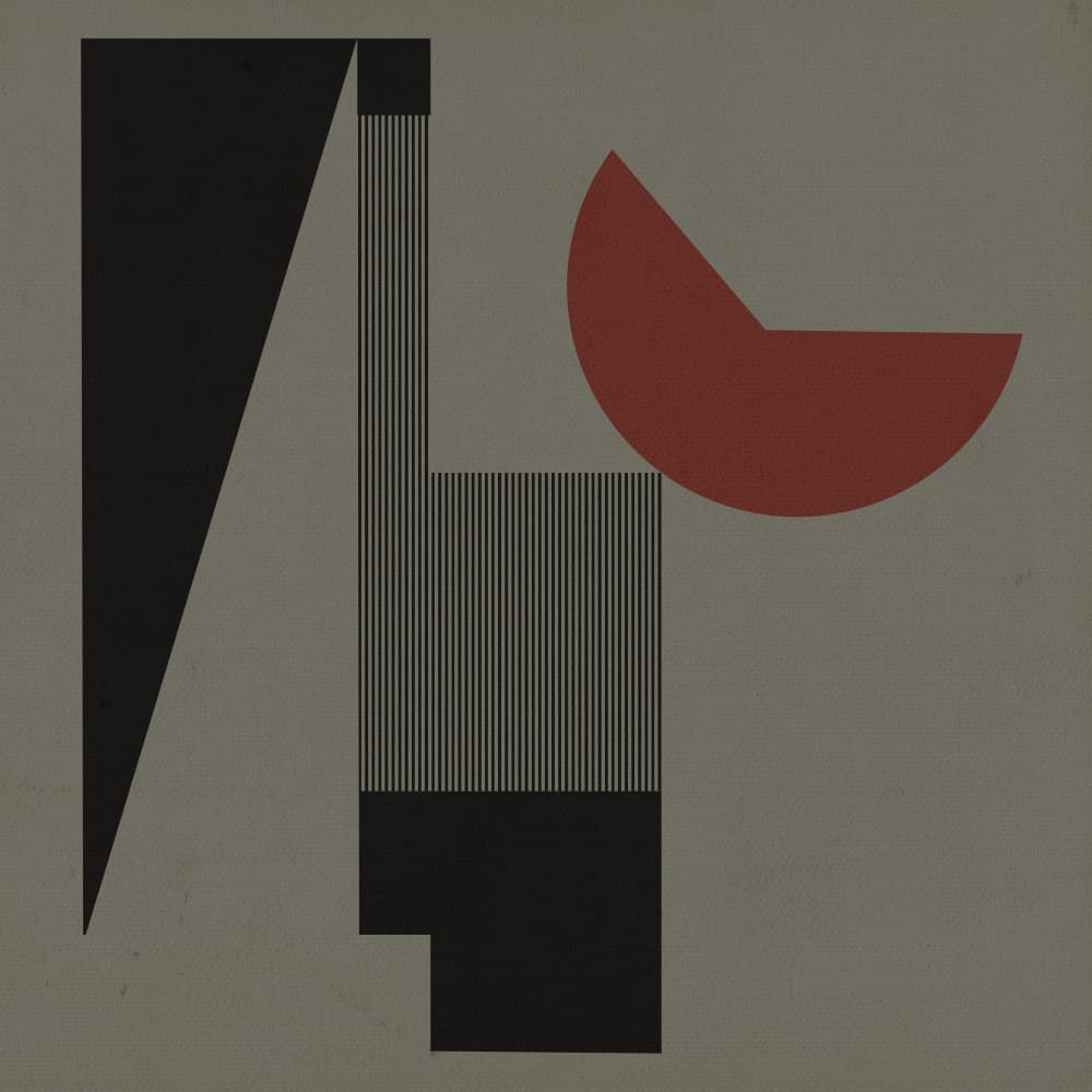 Geometric Abstract Composition by Carlos Perez Del Moro — canvas wall art