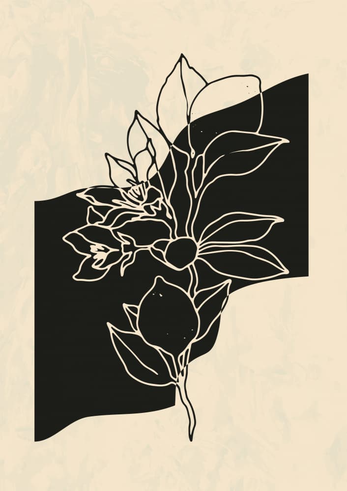 Abstract Flower 4 by NKTN — canvas wall art