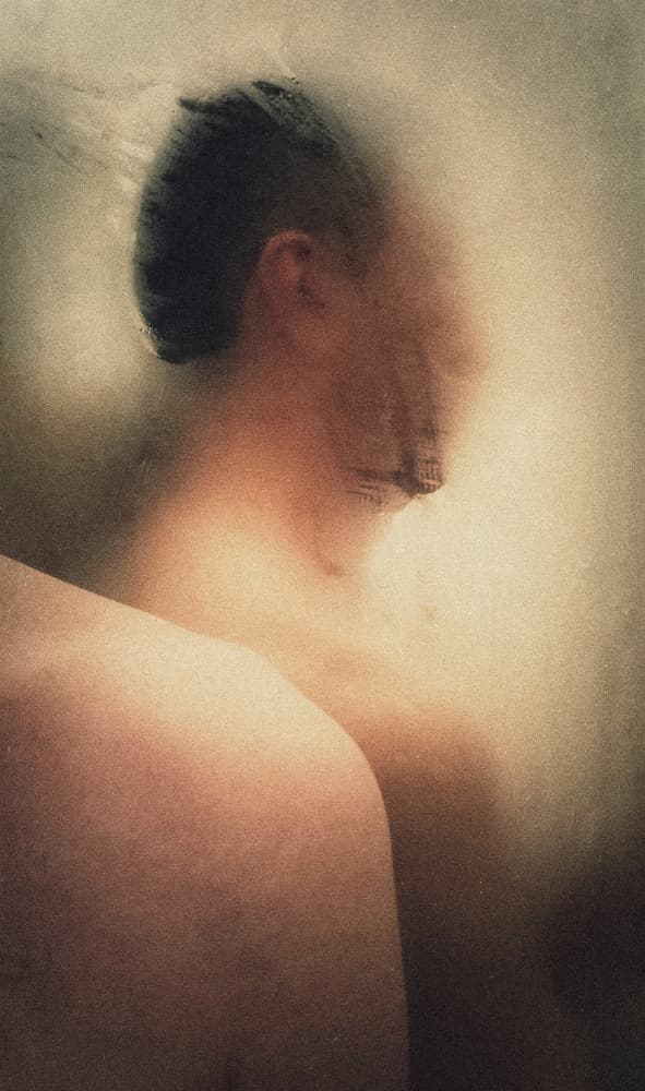 Blurred Man In Thought by Emilian Avramescu — canvas wall art