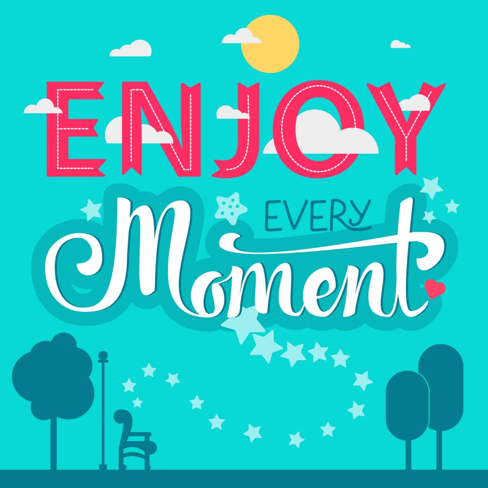 Enjoy Every Moment by Marika Barsrsind — canvas wall art