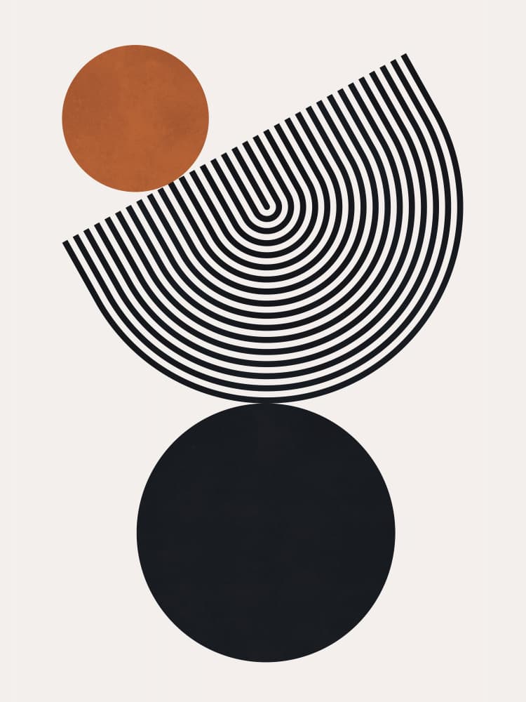Balanced Arch Circles by Vitor Costa — canvas wall art