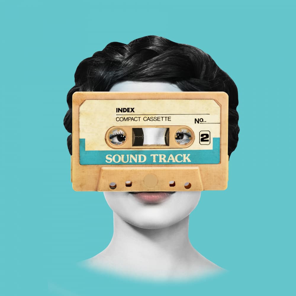 Sound Track Woman by Marja van den Hurk — canvas wall art