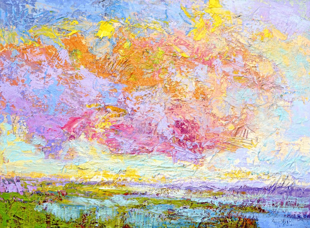 Abstract Colorful Skies by Dorothy Fagan — canvas wall art