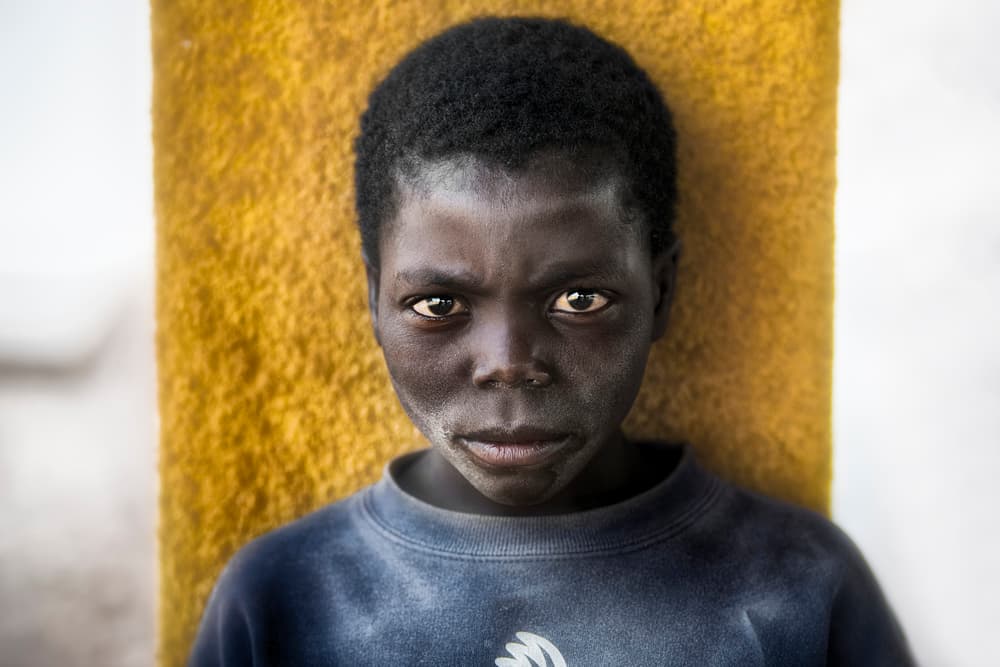 Intense Boy Portrait by Sergio Pandolfini — canvas wall art