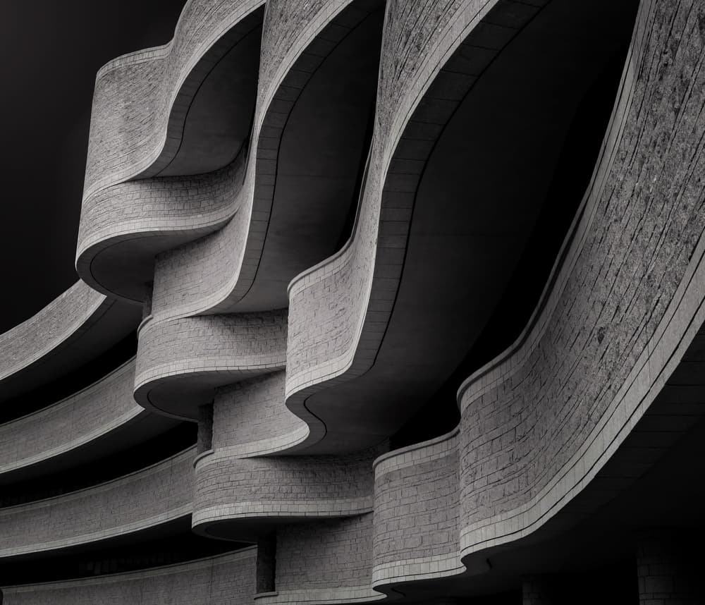 Abstract Concrete Curves by Ivan Huang — canvas wall art