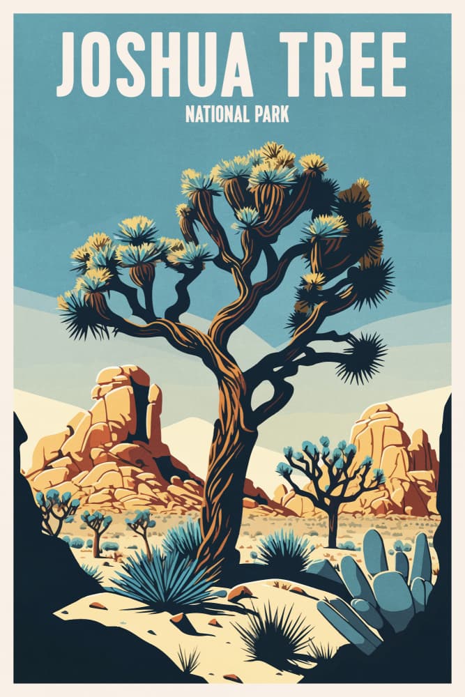 Joshua Tree National Park by thomas chedeville — canvas wall art