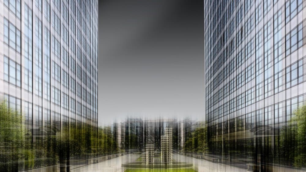 Modern City Reflections by Stephan Rückert — canvas wall art