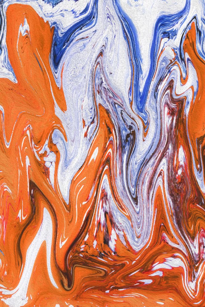 Vibrant Fluid Swirl by Vesuvik Designs — canvas wall art