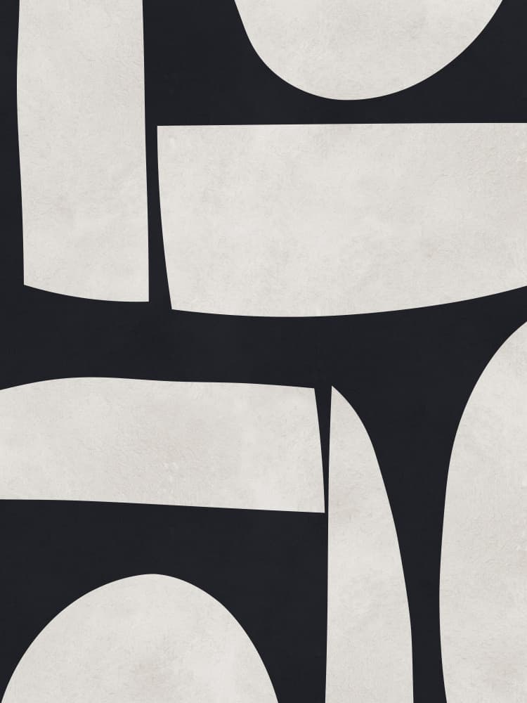 Modern Abstract Shapes by Vitor Costa — canvas wall art