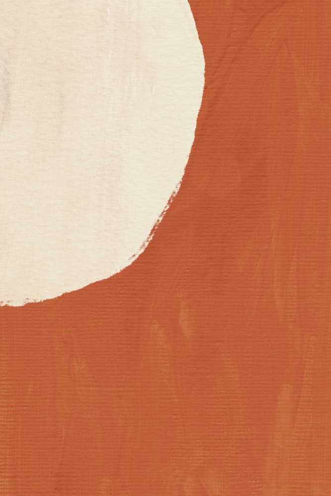 Terracotta Minimalist Curve by Talitha McQueen — canvas wall art