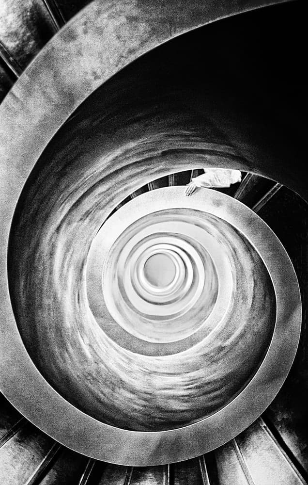 Grand Spiral Staircase by Burghard Nitzschmann — canvas wall art