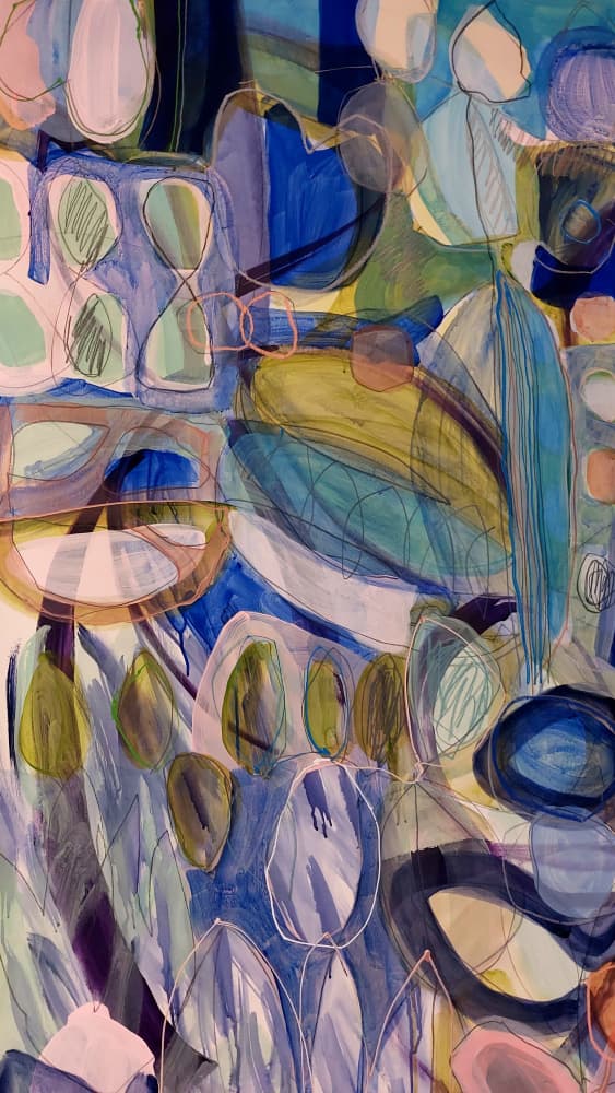 Fluid Abstract Forms by Monika Riethmueller — canvas wall art