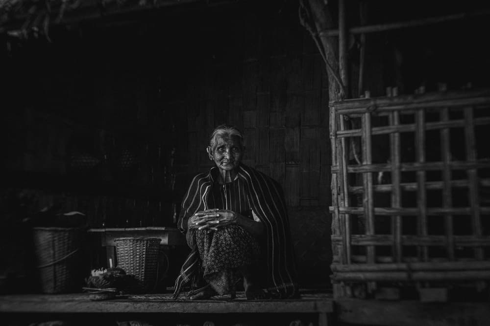 Elderly Woman's Gaze by ADIREK M — canvas wall art