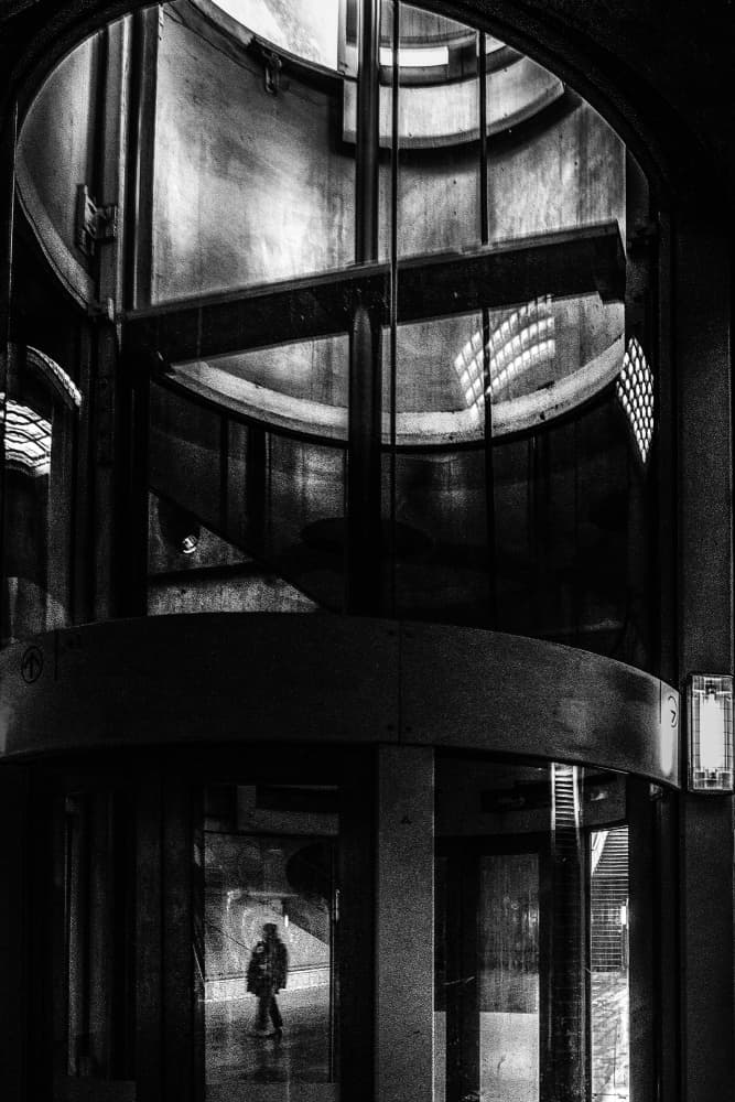Modern Spiral Interior by Paulo Abrantes — canvas wall art