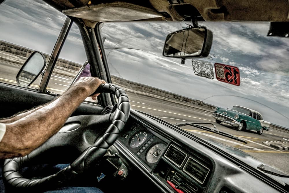 Classic Car Road Trip by Andy Bauer — canvas wall art
