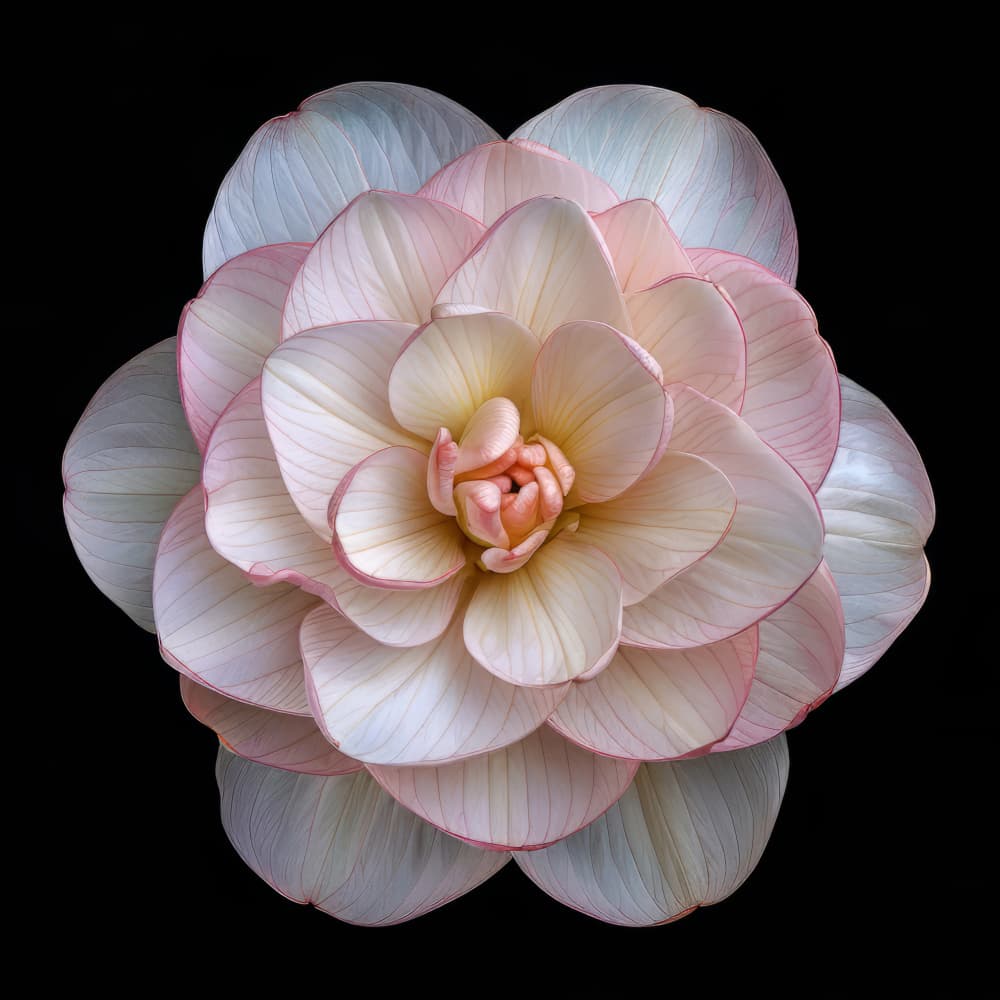 Soft Pink Camellia by Bilge Paksoylu — canvas wall art