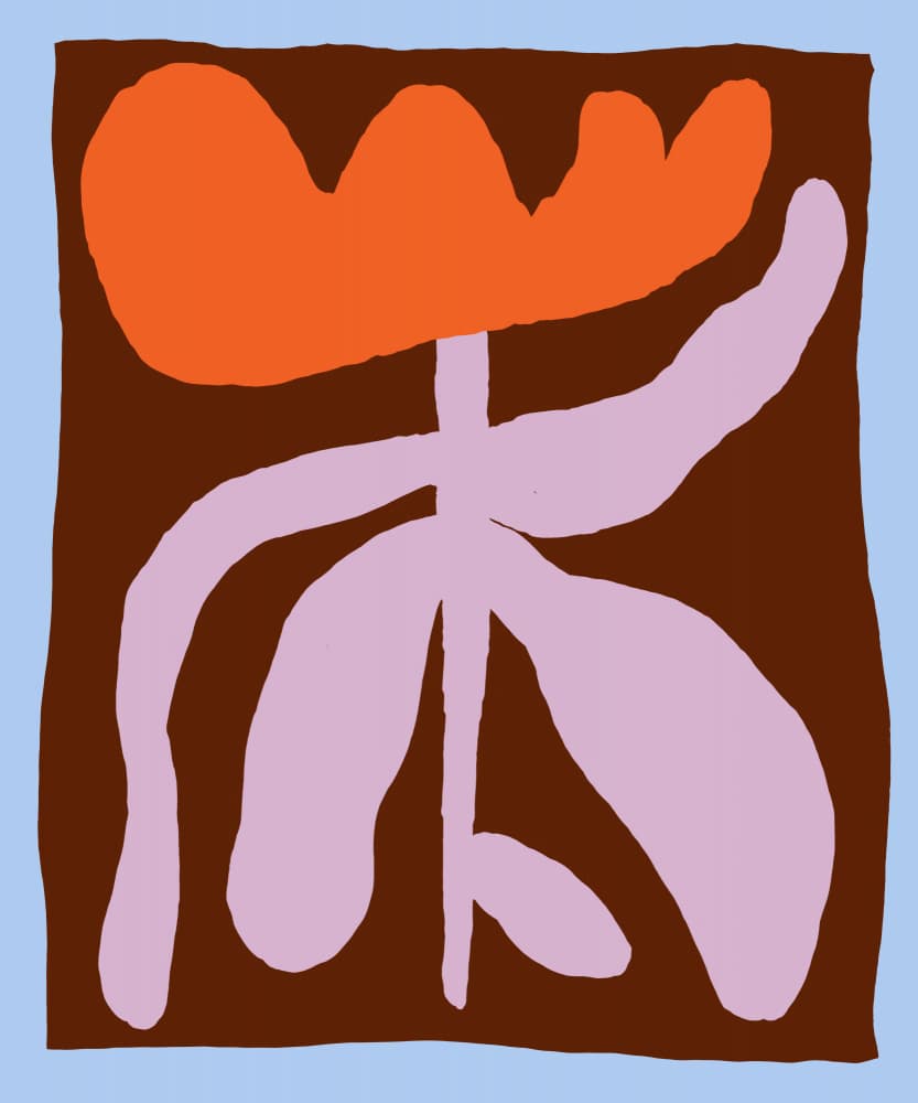 Modern Abstract Flower by Emma Make — canvas wall art