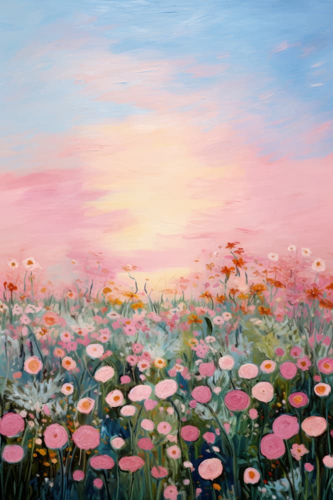 Blossoms at Dusk by Treechild — canvas wall art