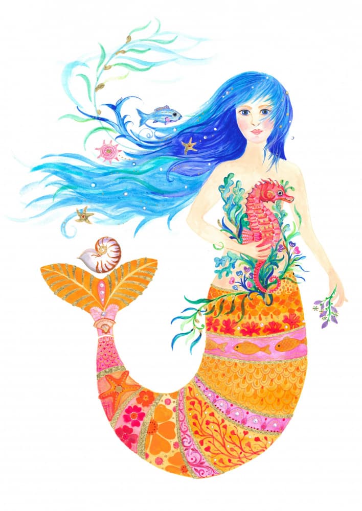 Seahorse Serenade by Isabelle Brent — canvas wall art