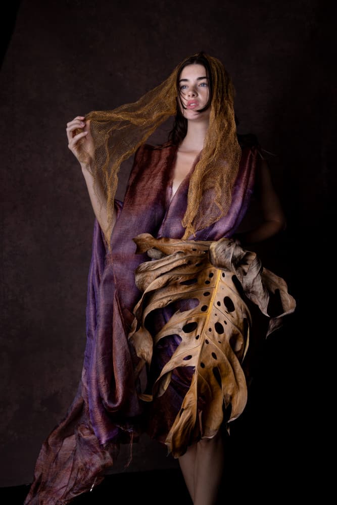 Sara with plant by Joan Gil Raga — canvas wall art
