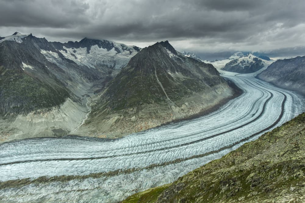 Grand Alpine Glacier by Adrian Tudose — canvas wall art