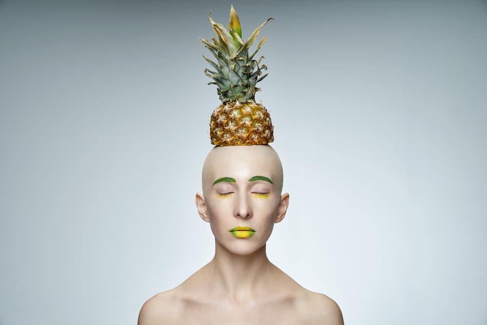 Serene Pineapple Portrait by Photographer — canvas wall art