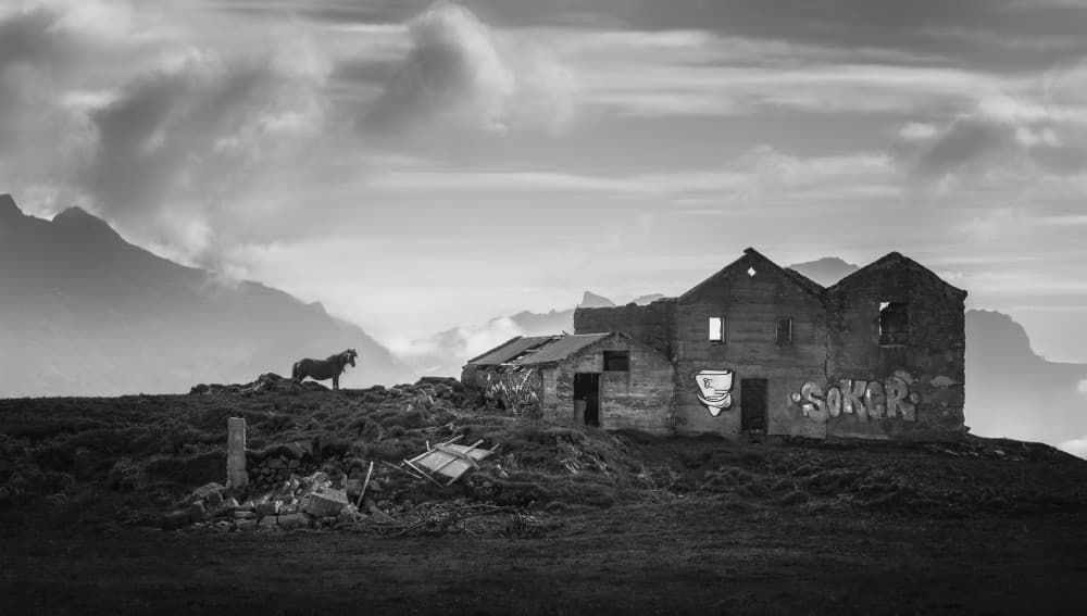 Wild Horse Mountain Ruins by Ruiqing P. — canvas wall art