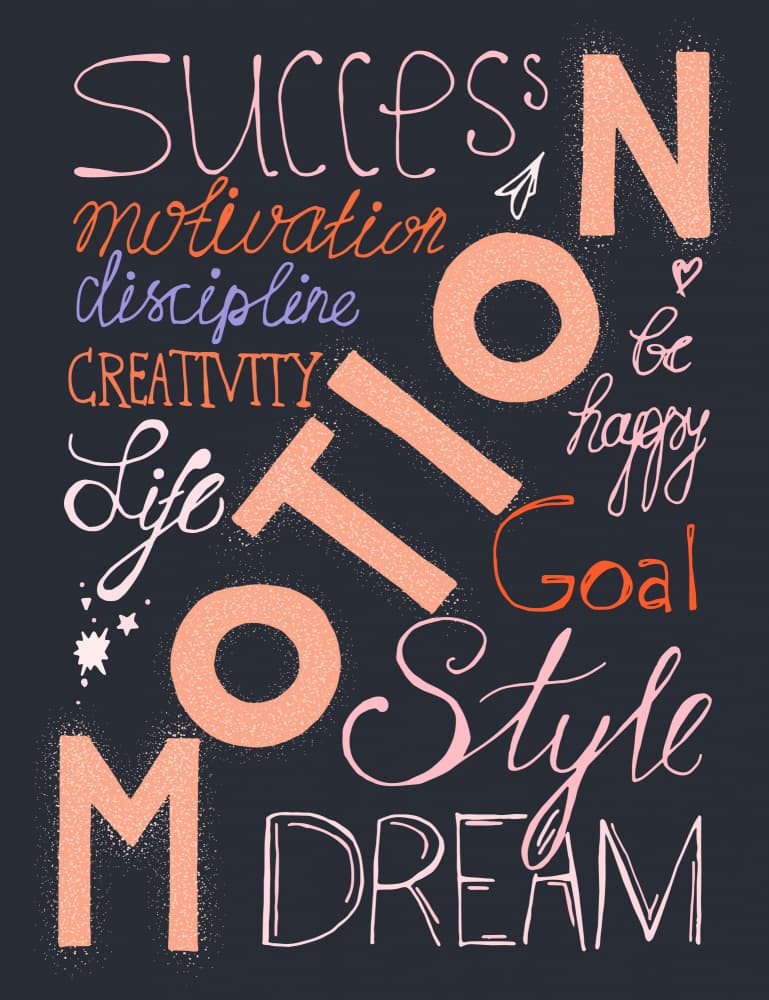Success Motion Inspiration by Marika Barsrsind — canvas wall art