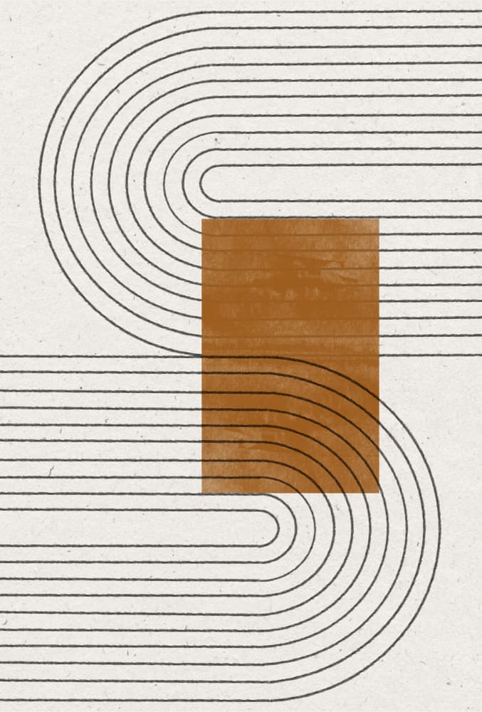 Curved Connections by THE MIUUS STUDIO — canvas wall art