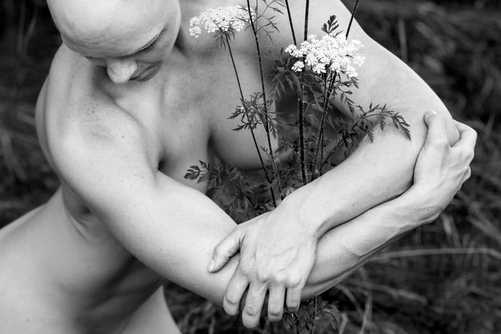 Bare Skin Wildflowers by MagnusPhotos — canvas wall art