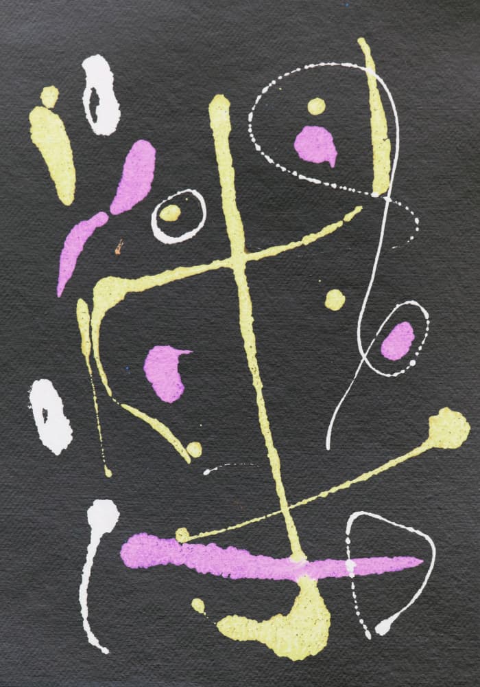 Vibrant Abstract Splatter by Santhosh ch — canvas wall art