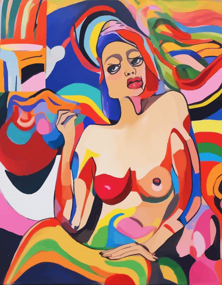 The Feminist by Uma Gokhale — canvas wall art