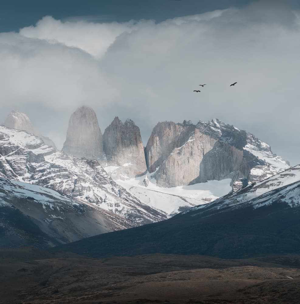 Torres Del Paine Peaks by Willa Wei — canvas wall art