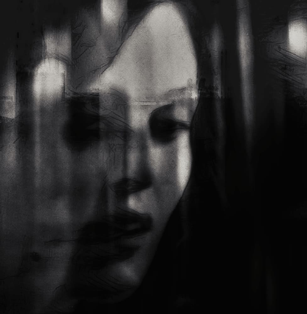 Melancholy Shadowed Gaze by Dalibor Davidovic — canvas wall art