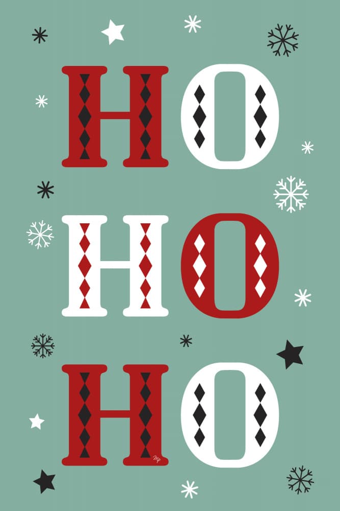 Santa's Ho Ho Ho by Martina — canvas wall art