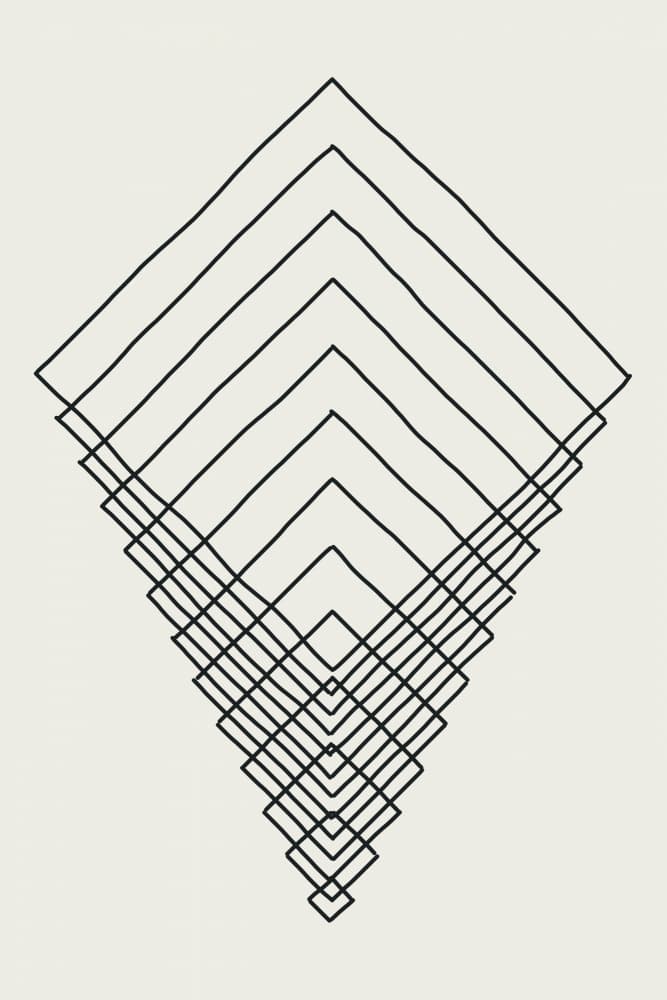 Layered Geometric Shapes by jay stanley — canvas wall art
