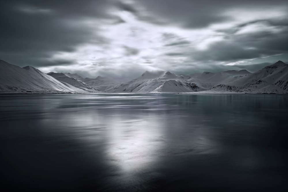 Dramatic Winter Reflection by Liloni Luca — canvas wall art