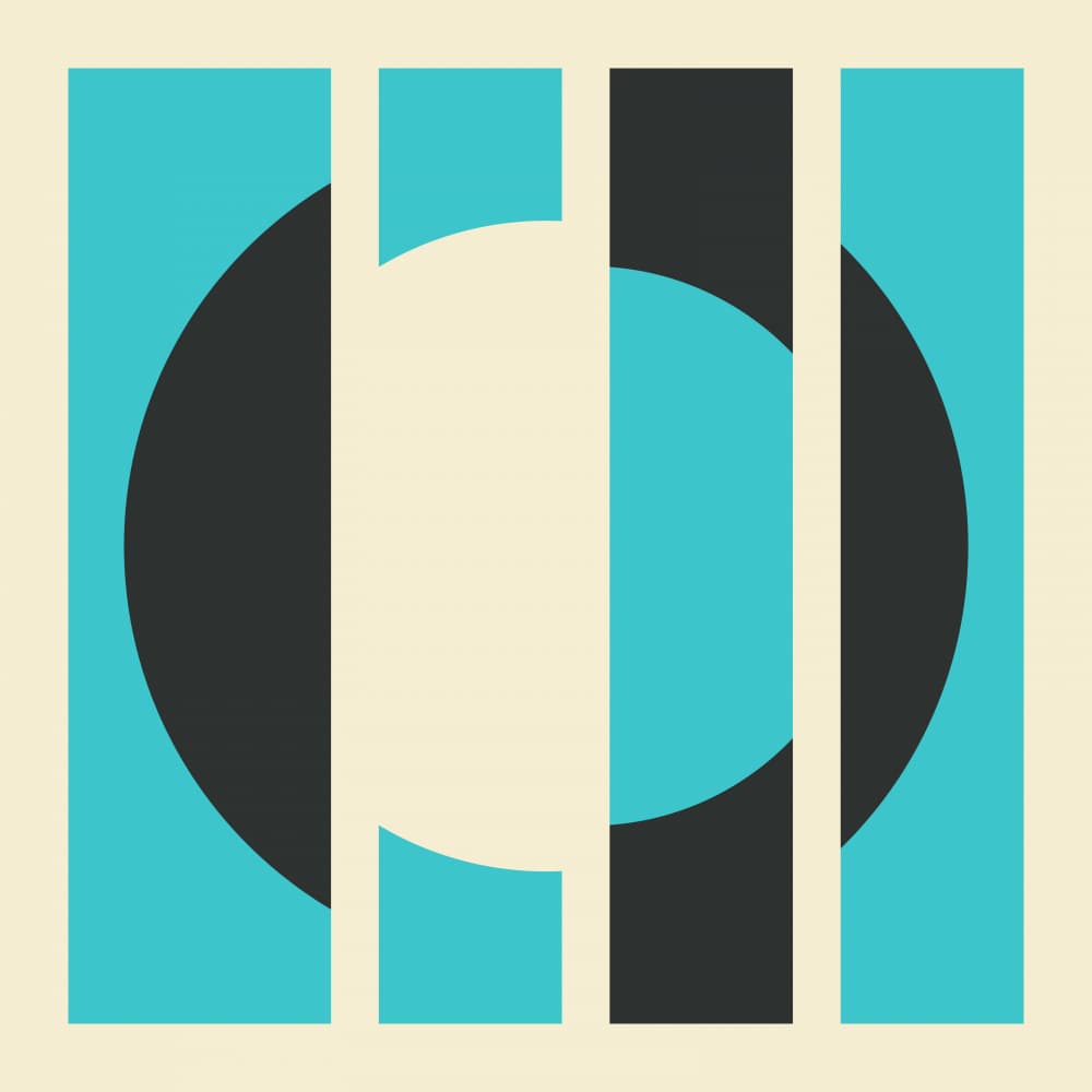 Modern Geometric Circle by Jazzberry Blue — canvas wall art