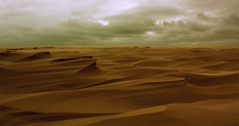 Dramatic Desert Dunes by Ole Nielsen — canvas wall art