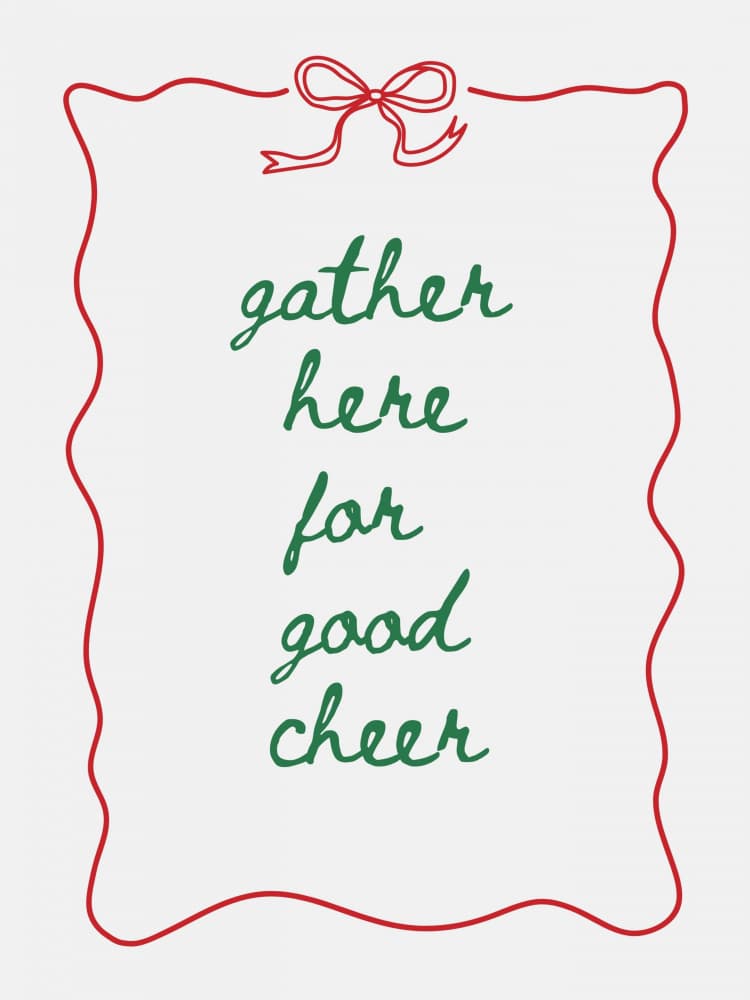 Gather Here Good Cheer by Jolly and Dash — canvas wall art