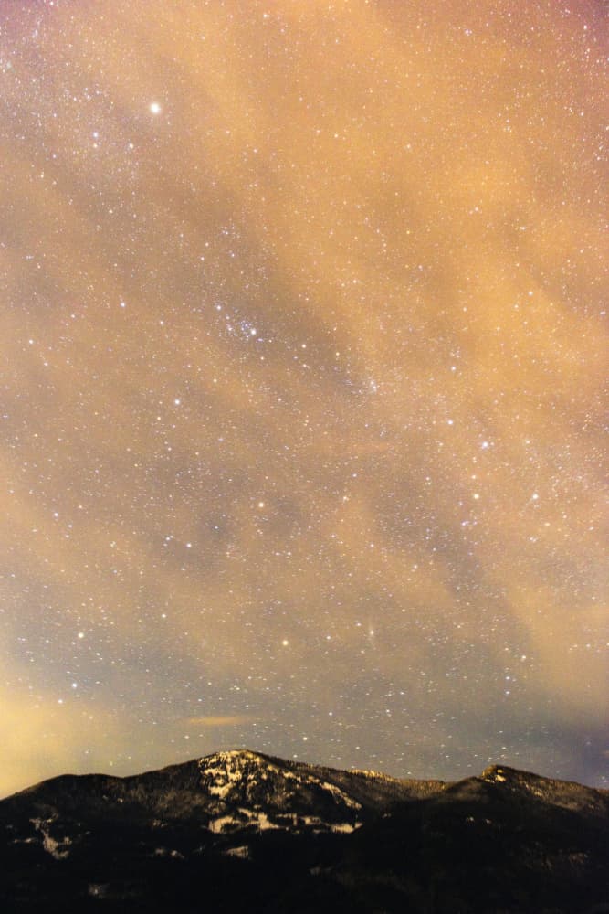 Stars Over Mountains by Lynann Colligan — canvas wall art