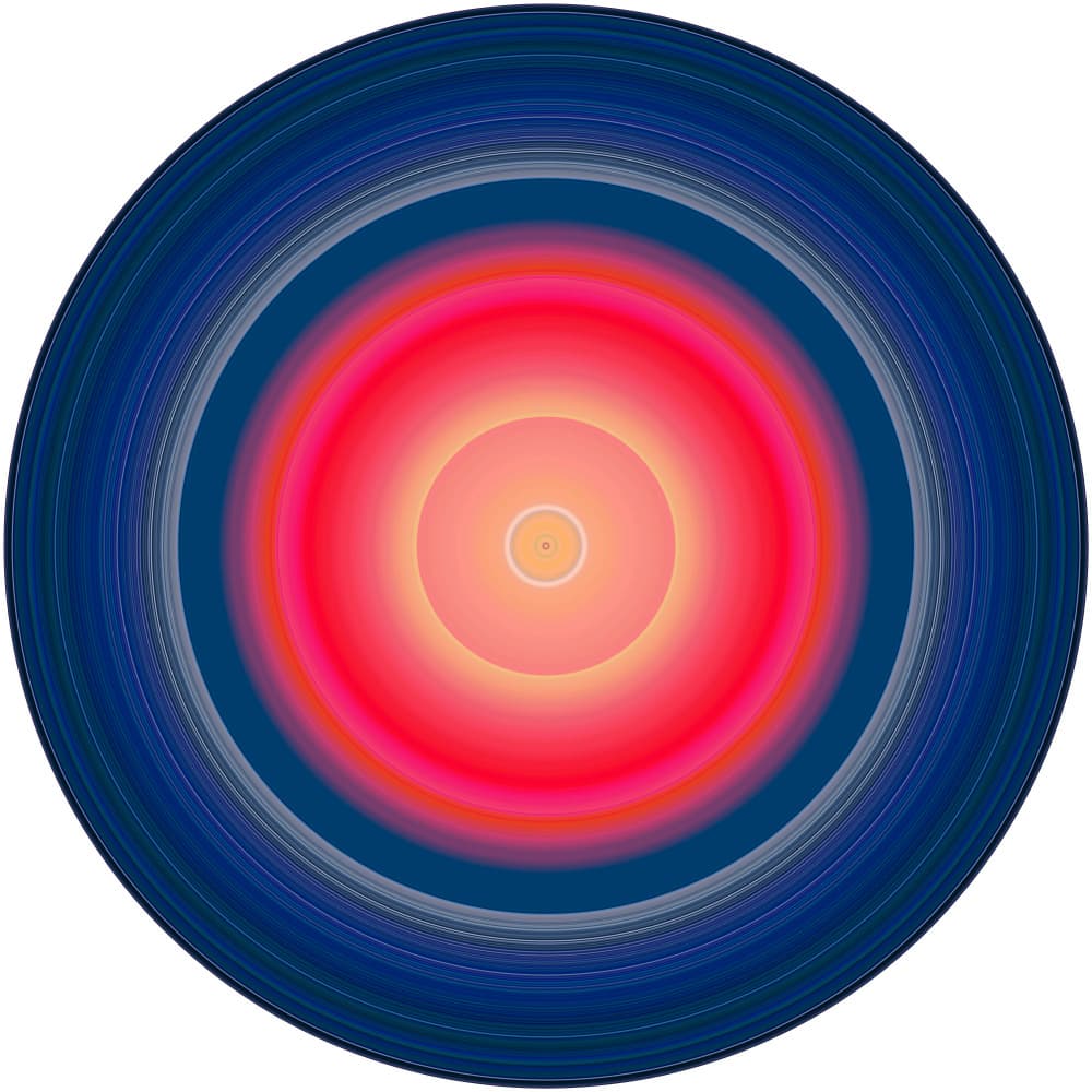 Vibrant Abstract Rings by PASLIER Morgan — canvas wall art