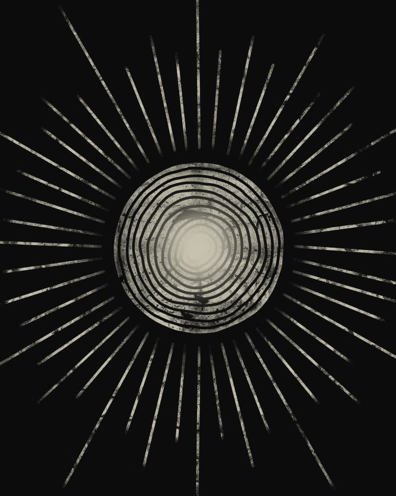 Concentric Sun Glow by Ema Paraschiv — canvas wall art